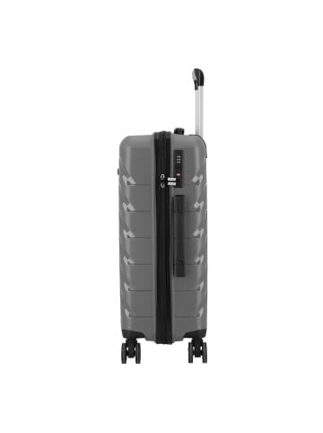 D&N Travel Line 4100 4 Rollen Kofferset 3-teilig in grey