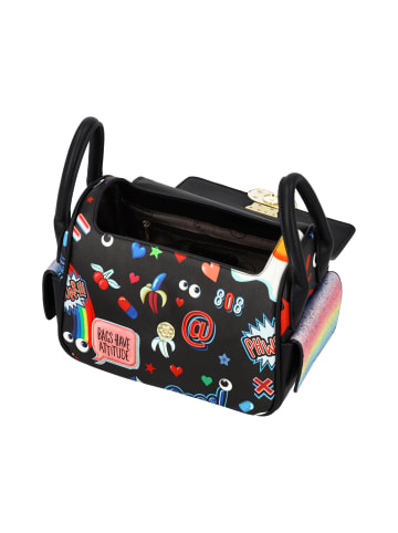myMo Women Handbag in Black Multicolor