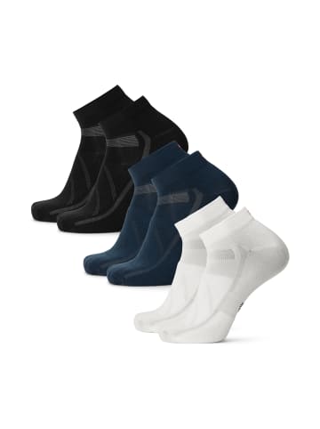DANISH ENDURANCE Socken Aero Cycling Low-Cut in black/navy/white