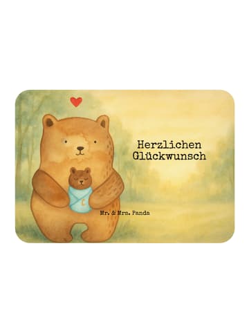 Mr. & Mrs. Panda Magnet Bär Baby Design mit Spruch in Weiß