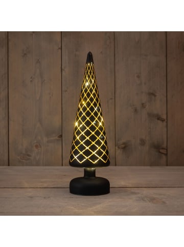 Coen Bakker LED Stimmungsbeleuchtung Bäumchen 3AA in Schwarz mit Rauten