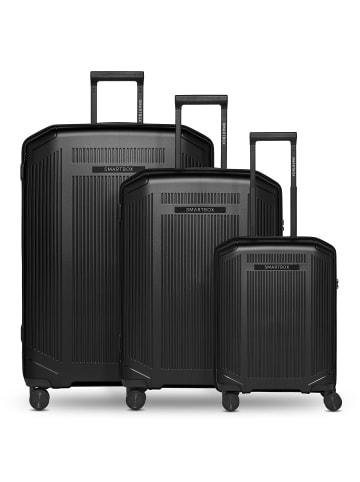 Smartbox Edition 02 4 Rollen Kofferset 3-teilig in black metallic