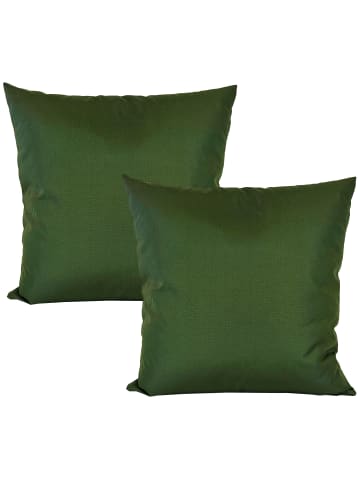 JACK 2er Set Outdoor Kissenhülle 45x45cm Uni in Oliv