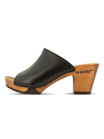 Woody Sandale in schwarz