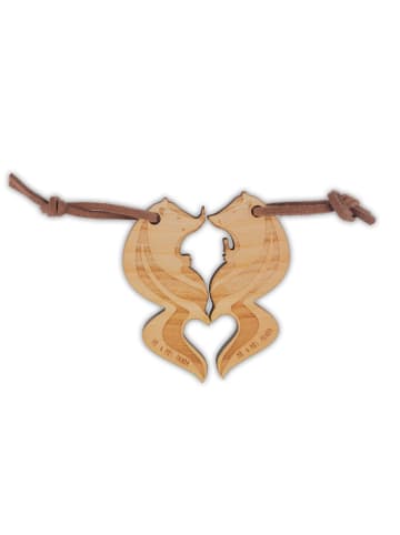 Mr. & Mrs. Panda Schlüsselanhänger Partner Stinktier verliebt oh... in Braun