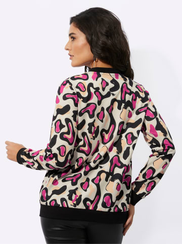 creation L Jacke in champagner-fuchsia-bedruckt