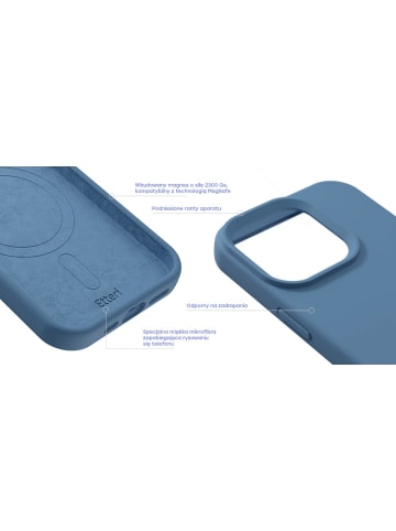 COFI 1453 Etteri Silicone Mag Kompatibel mit  iPhone 18 Pro Max / 17 Pro in Dunkelblau