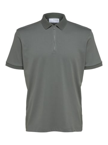 Selected Polo in agave green