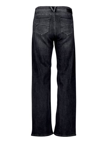BETTY & CO High Waisted-Jeans mit Strass in Black Denim