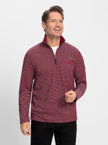 WITT WEIDEN Langarmshirt in dunkelrot-meliert