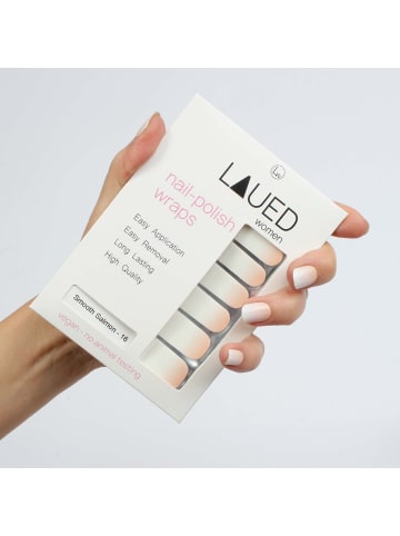 VARGU LAUED vegane Nagelfolien solid statement in Smooth Salmon