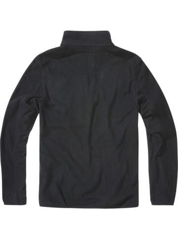 Brandit Fleecejacke/Fleecepullover "Fleece Troyer" in Schwarz