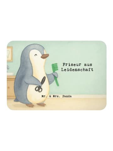 Mr. & Mrs. Panda Magnet Friseur Leidenschaft Design mit Spruch in Weiß