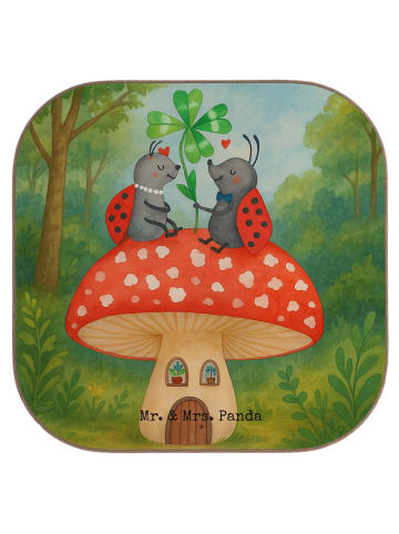 Mr. & Mrs. Panda Tischschoner Marienkäfer Fliegenpilz Design ohn... in Weiß