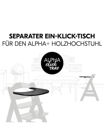 Hauck Essbrett und Tisch für Alpha Hochstuhl (Click Tray) in schwarz