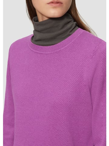 QS Strickpullover langarm in Lila