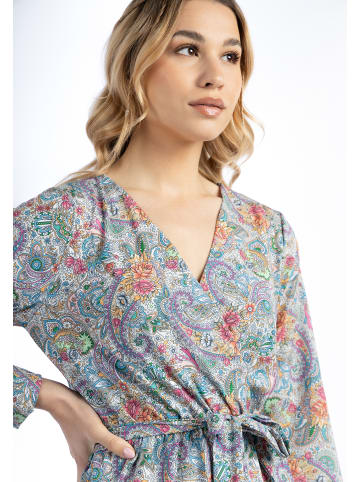usha FESTIVAL Damen Maxikleid Mit Paisley-Print in Wollweiss Mehrfarbig