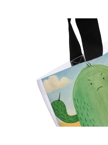 Mr. & Mrs. Panda Tote Bag Kaktus Wut Design mit Spruch in Weiß
