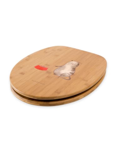 Mr. & Mrs. Panda Toilettendeckel Katze Fressen ohne Spruch in Braun