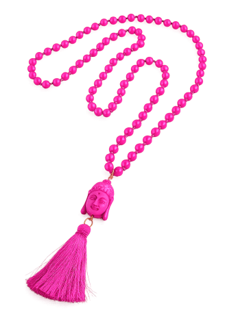 collezione alessandro Lange Kette " Nepal " in pink