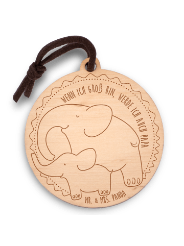 Mr. & Mrs. Panda Schlüsselanhänger Elefant Papa ohne Spruch in Braun