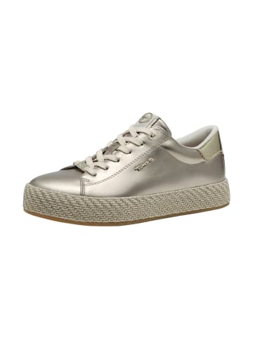 Tamaris Sneakers mit Schnürsenkeln Gold