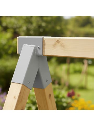 relaxdays Schaukelverbinder in Grau - 100°