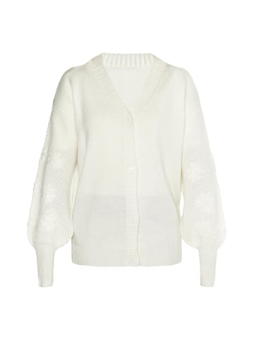 Albee Women Strickcardigan in Wollweiss
