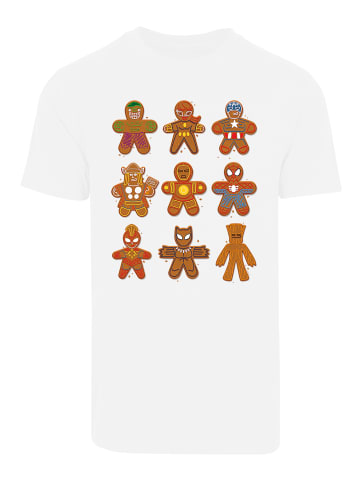 F4NT4STIC T-Shirt Marvel Universe Christmas Lebkuchen Avengers in weiß