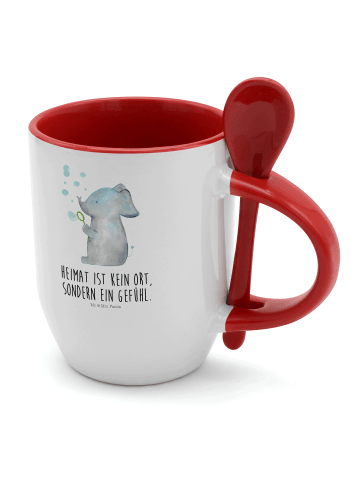 Mr. & Mrs. Panda Tasse mit Löffel Elefant Seifenblasen mit Spruch in Weiß