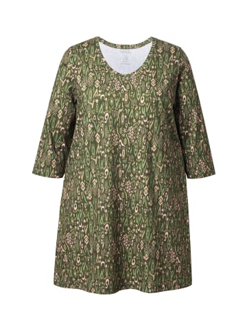 Ulla Popken Longshirt in olivgrau