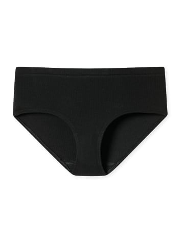 Schiesser Panty Pure Rib in Schwarz