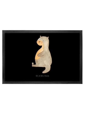 Mr. & Mrs. Panda Fußmatte Otter Bauch ohne Spruch in Schwarz
