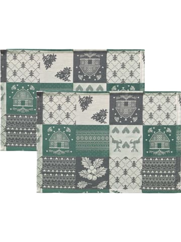 Erwin Müller Jacquard Tischset 2er-Pack in grün