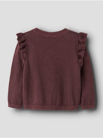 name it Strickjacke  NMFABINNE LS KNIT CARD in wild ginger