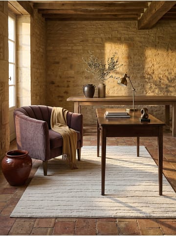 KADIMA DESIGN Teppich Kurzflor Abstrakt pflegeleicht Wohnzimmer Schlafzimmer Flur in Creme