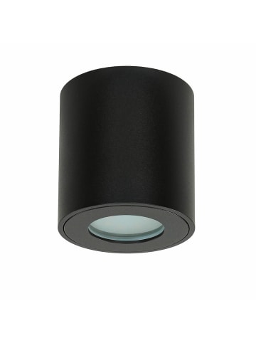 Licht-Erlebnisse Außen Deckenlampe Ø 8 x (H)8.4 cm in Schwarz