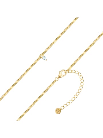 Glanzstücke München Kette aus Sterling Silber mit Zirkonia in gelbgold