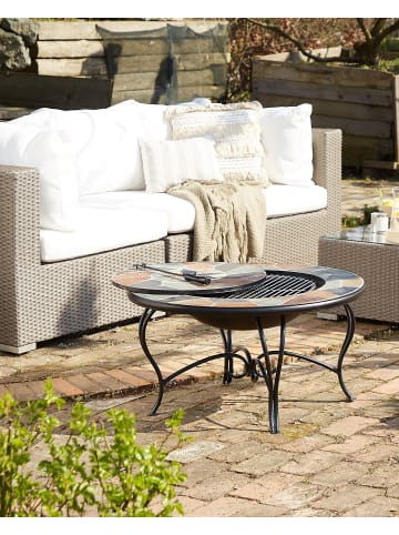 Beliani Feuerstelle für Holz EREBUS in Schwarz/Braun/Grün