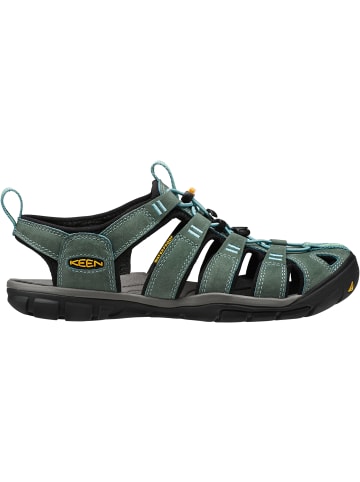 Keen Sandalen "CLEARWATER CNX LEATHER W" in Mineralblau/Gelb