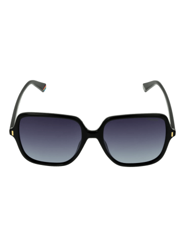 Polaroid Frauen Sonnenbrille Quadratisch Schwarz