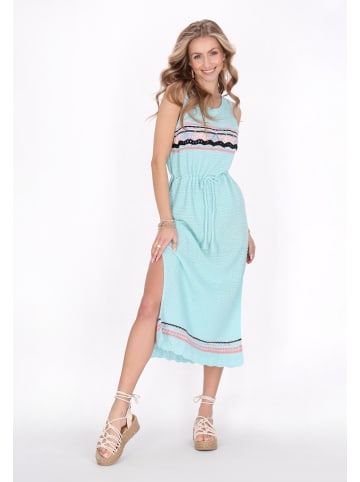 IZIA Women Dress in turquoise multicolor