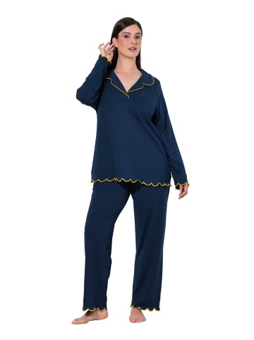 Ulla Popken Pyjama in nachtblau