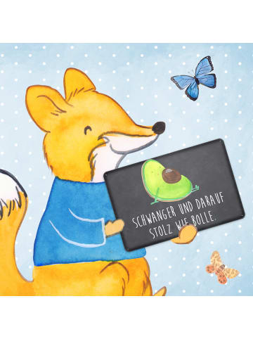 Mr. & Mrs. Panda Schild Avocado Schwangerschaft mit Spruch in Kreidetafel