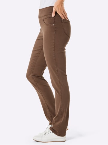 creation L Schlupfjeans in braun