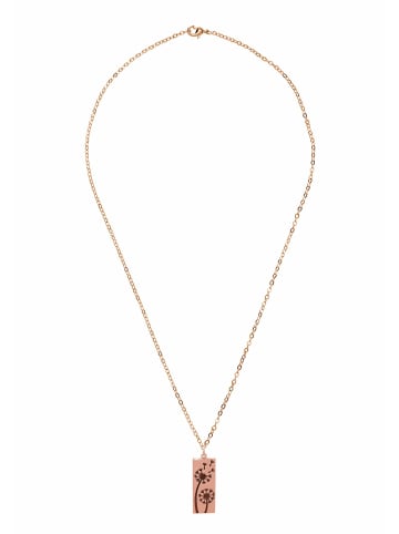 Gemshine Halskette mit Anhänger Löwenzahn in rose gold coloured