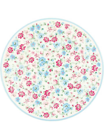 Greengate Teller KLEIN LOUISA Weiß mit Blumen Muster 15 cm