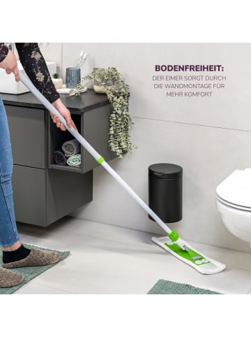 bremermann Wand-Kosmetikeimer 3 Liter schwarz