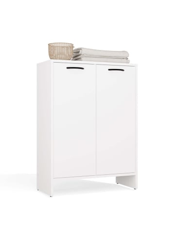 kommodly Badezimmerschrank Kato in Weiß - (B)66cm x (T)30cm x (H)90cm