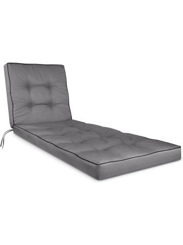 Aspero Garten-Liegenauflage Saragossa in Hellgrau